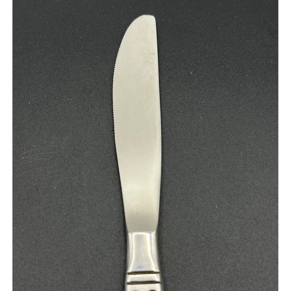Set Of 7 Ekco‎ Eterna Montalo MCM Stainless Steel Flatware Dinner Knives Japan